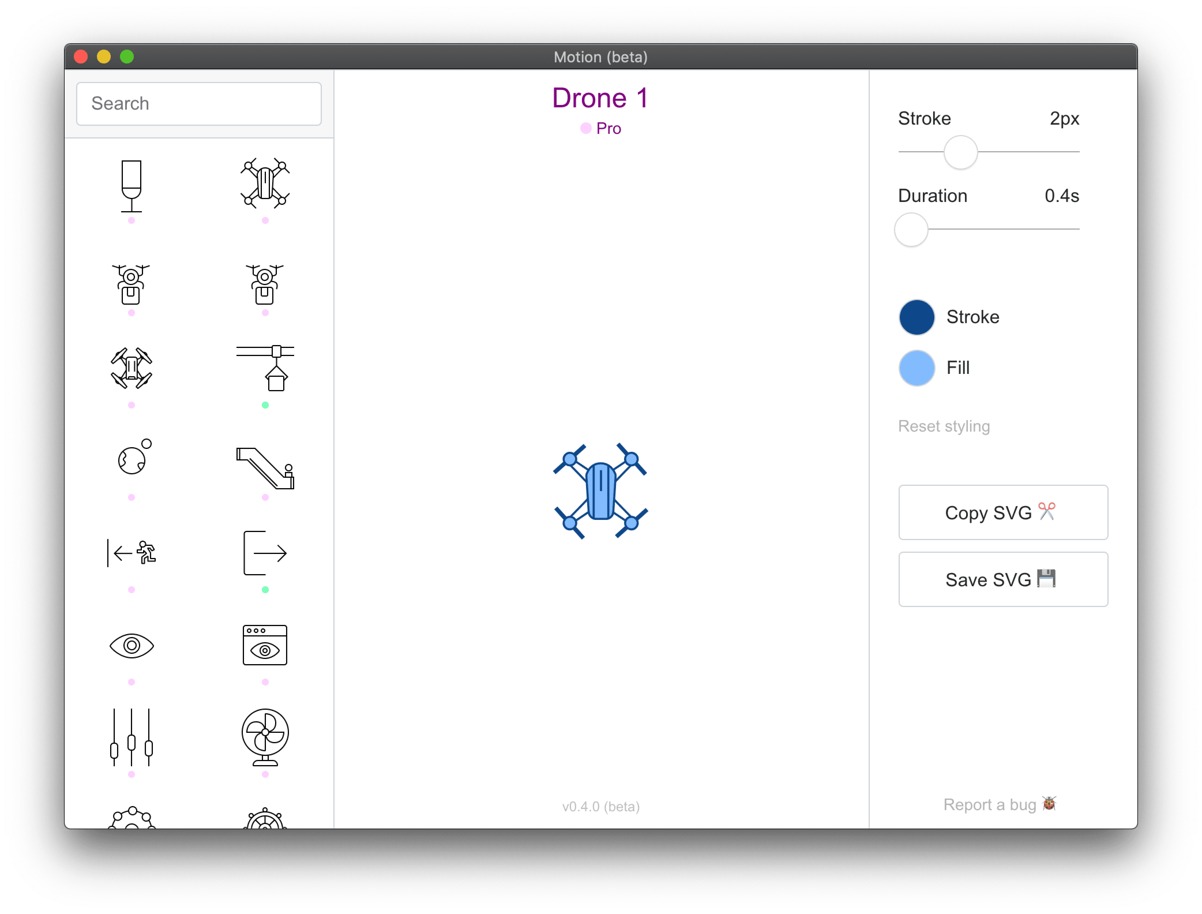 Download Motion · Free animated icon editor